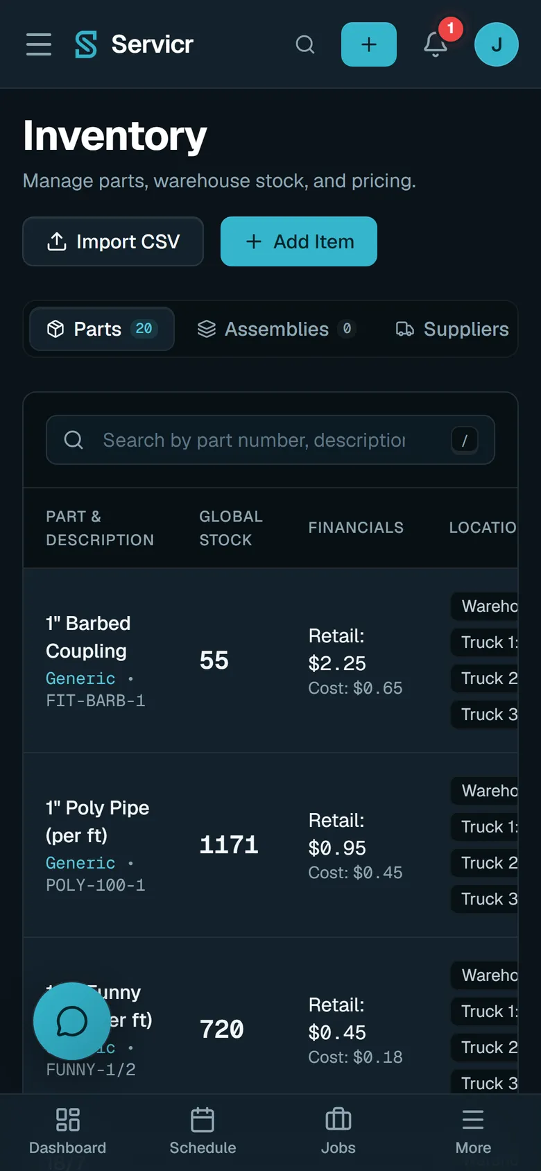 Parts and photos
