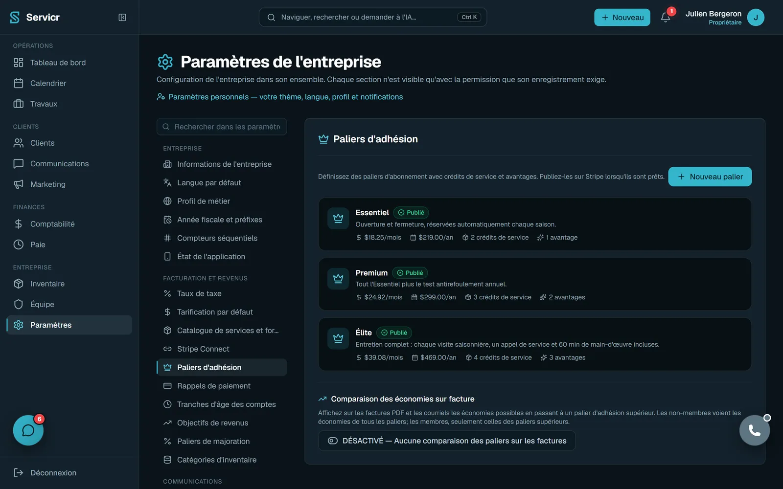 Abonnements